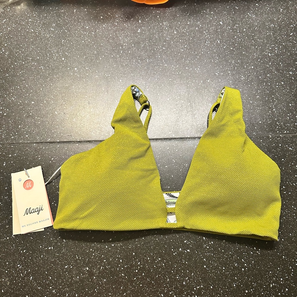 Maaji Lime Green Bikini Top